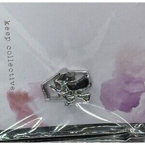 KEEP Collective Silver Witch On Broom Collectors Edition NEW Halloween